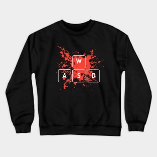 Wasd Gaming Keys Crewneck Sweatshirt